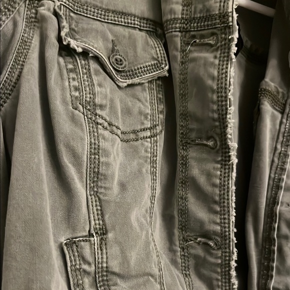 Lucky Brand Gray Utility Jacket Classic Design - Picture 4 of 4